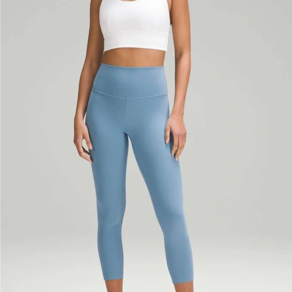 Lululemon Align High-Rise Crop‎ 26” utility blue size 12
